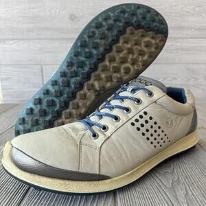 Ecco Biom Natural Motion Gray Yak Leather Spikeless Golf Shoes Mens Size 13  47